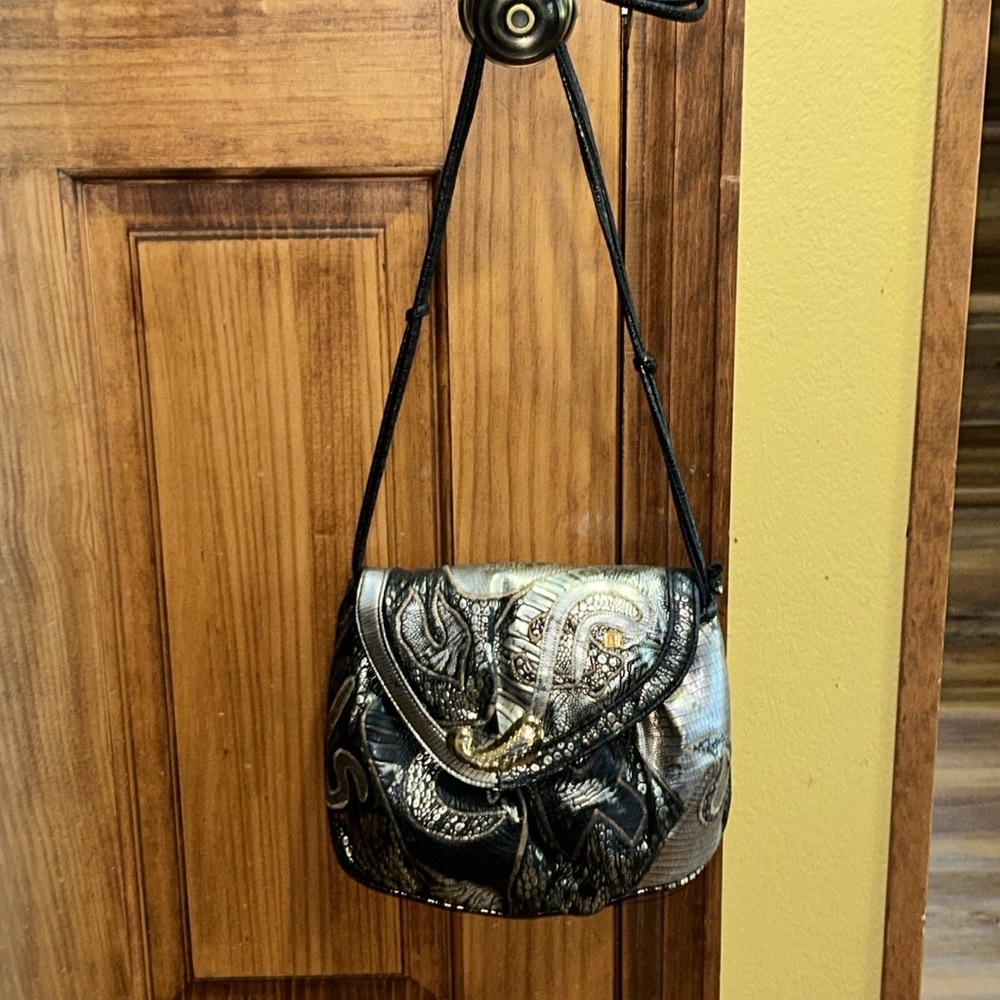 Elegant Vintage Nas Bag Silver Gold Tone